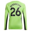 Camiseta de fútbol Portero Manga Larga Manchester United Henderson 26 Primera Equipación 23-24 - Hombre